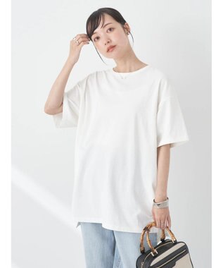 earth music&ecology バックスリットねじりチュニックＴ Off White