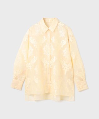 GRACE CONTINENTAL オーナメントオーバーシャツ キナリ