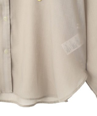 AMERICAN HOLIC シアーフーディーシャツ Gray Beige