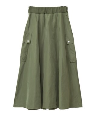 Green Parks ・ＳＵＧＡＲ　ＳＰＯＯＮ　ミリタリーフレアスカート Khaki