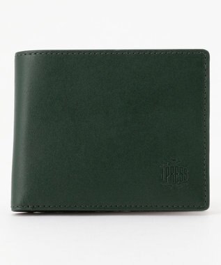 J.PRESS MEN 【MORPHO×J.PRESS】スムースヌメ 二つ折り財布 ダークグリーン系