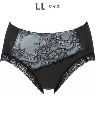 WACOAL ショーツ 【重力ケアブラ】 BXB194とペア はきこみ丈ふつう 綿混(本体) レディース PXB294 /ワコール ブラック