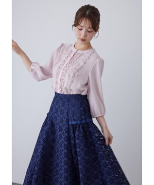 TOCCA 【消臭】PROMISE RIBBON ROSETTE ブラウス ピンク