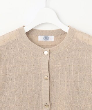 J.PRESS LADIES L 【洗える】WINDY ニット ジャケット ベージュ系