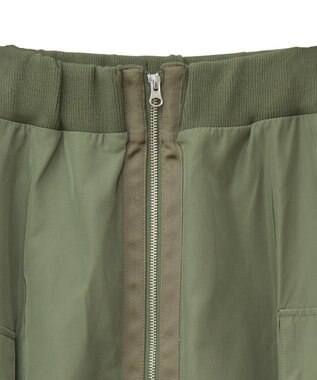 Green Parks ・ＳＵＧＡＲ　ＳＰＯＯＮ　ミリタリーフレアスカート Khaki