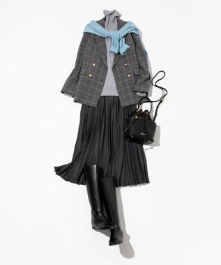 23区 S 【見上愛さん着用/Oggi・STORY掲載】ピュアカシミヤ クルーネック ニット スカイブルー系