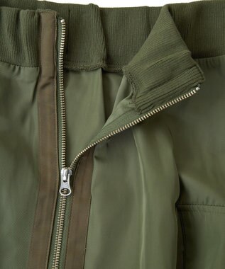 Green Parks ・ＳＵＧＡＲ　ＳＰＯＯＮ　ミリタリーフレアスカート Khaki