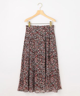 組曲 【先行予約】インプレッションフラワープリント フレアスカート