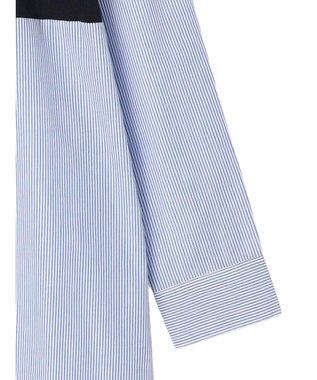 Green Parks 比翼カットドッキングチュニック Stripe Sax