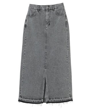 Green Parks ・ＥＬＥＮＣＡＲＥ　ＤＵＥ　デニムロングスカート Gray Mixture