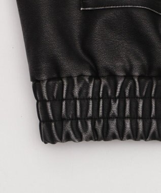 WEGO ヴィンテージライクPUジャケット ブラック