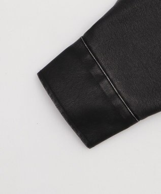 WEGO ヴィンテージライクPUジャケット ブラック