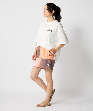 OP／FILA 【RUSTY】ブロック切替えボードショーツ ブラウン