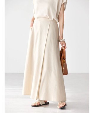 AMERICAN HOLIC リネンブレンドフレアスカート1 Light Beige