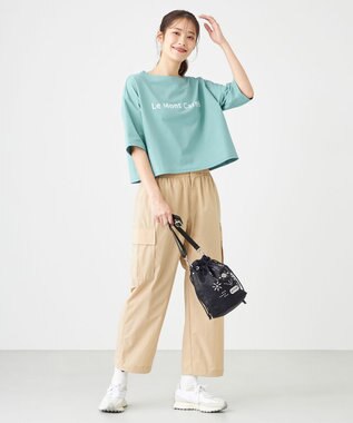 SHARE PARK LADIES 【UVカット・吸水速乾・ストレッチ・軽量 】ロゴショートTシャツ（S・Mサイズ） サックスブルー系