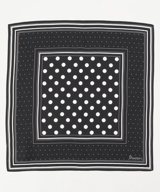 GRACE CONTINENTAL シルクドットスカーフ ブラック