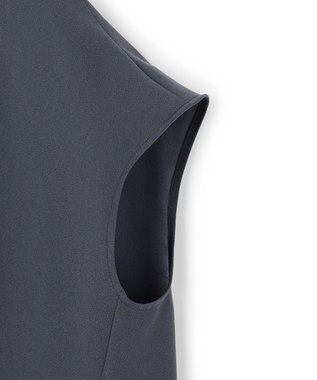 ICB 【先行予約】 FluidBackSatin フレンチスリーブブラウス ダルブルー