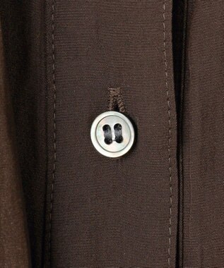 組曲 【入江未悠さんコラボ】ギャザーライトデシンティアード ブラウス チョコレートブラウン系