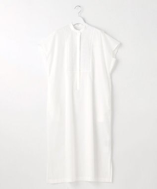 自由区 L 【洗える】ジオメトリックエンブロイダリーシャツ ワンピース アイボリー系