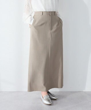 CRAFT STANDARD BOUTIQUE ＜セレモニー＞カットアウトヘムIラインスカート Beige