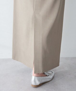 CRAFT STANDARD BOUTIQUE ＜セレモニー＞カットアウトヘムIラインスカート Beige