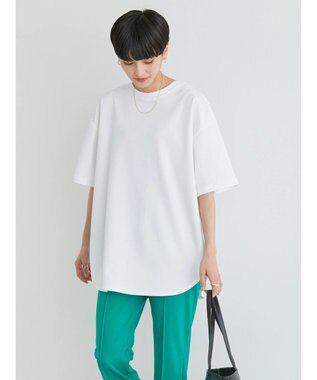 AMERICAN HOLIC 抗菌防臭　Ｄａｉｌｙ！　裾ラウンドカットチュニック1 Off White