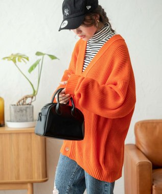 WEGO ルーズカーデ オレンジ