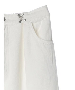 Green Parks ・ＥＬＥＮＣＡＲＥ　ＤＵＥ　ホワイトデニムタックパンツ White