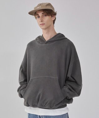 WEGO 【ユニセックス着用ITEM】バルーンクロップドプルパーカー ブラックその他