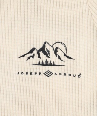 JOSEPH ABBOUD MOUNTAIN 【吸湿発熱/蓄熱保温/ソフト】ソフトウォームワッフル ポロシャツ アイボリー系
