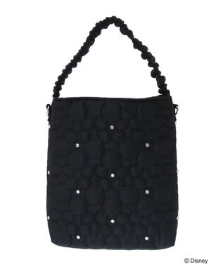 Green Parks ミッキーフレンド／キルティングビジューバッグ Black