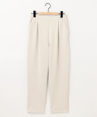 SHARE PARK LADIES 【洗える】ストレッチポンチ テーパードパンツ アイボリー系