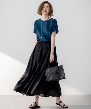 23区 NOMADIS SAC スクエア メッシュ プチ トートバッグ ブラック系