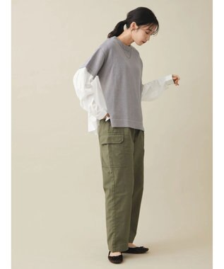 CRAFT STANDARD BOUTIQUE シャツドッキングニットプルオーバー Gray Mixture