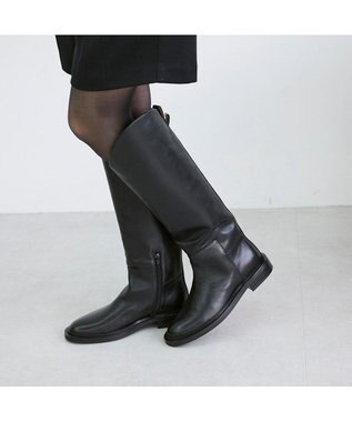 MODE ET JACOMO <carino>レザーロングブーツ ブラック