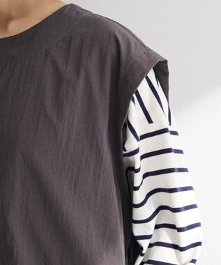 Green Parks ナイロンバルーンベスト Charcoal Gray