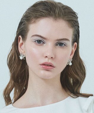 TOCCA PROMISE PEARL RIBBON EARRINGS イヤリング シルバー系