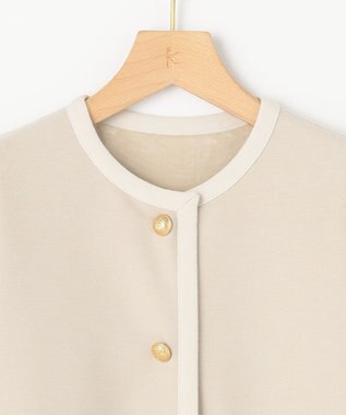 組曲 S 【2WAY・WEB限定】バックベロア リバーシブルジャケット ベージュ系