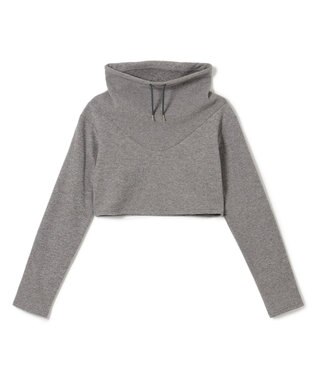 Chacott ハイネックショートトップ グレー杢