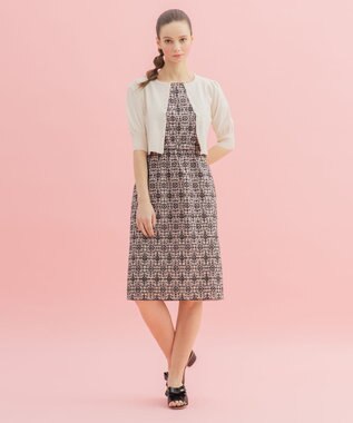 TOCCA PEONIA ドレス ベージュ×ブラック系