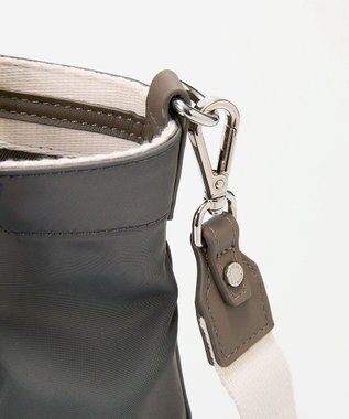 TOPKAPI 【TREASURE TOPKAPI】】ストライプハンドル ナイロン 2way ミニ トートバッグ ダークグレー