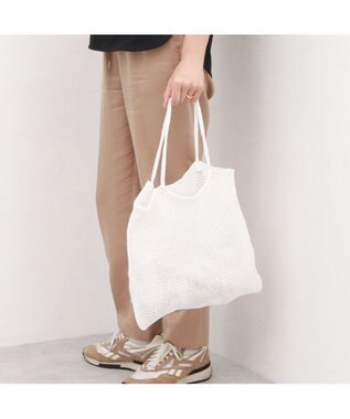 UNBILLION カシュカシュ cachecache / ラメ糸編みトートバッグ