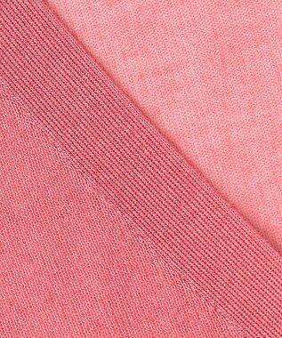 Feroux 【洗える】Vネックシアー カーデ ローズ系