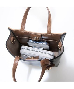 UNBILLION カシュカシュ cachecache / テクスチャーミックスミニショルダー グレーミックス