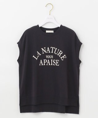 ANY SIS フレンチスリーブロゴ スウェット ネイビー