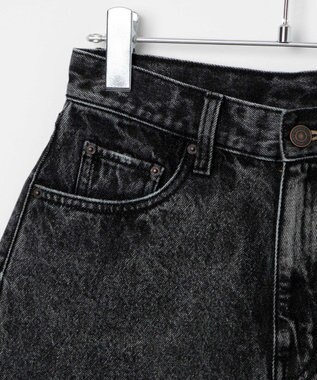 WEGO 台形デニムショートパンツ ブラックその他