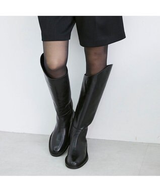 MODE ET JACOMO <carino>レザーロングブーツ ブラック