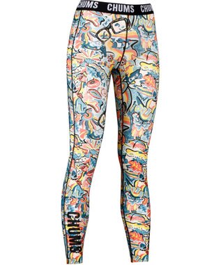 CW-X 【WOMEN】 レディススポーツタイツ CHUMS (チャムス)コラボ 脚スッキリ。動き軽やか。 吸汗速乾 LNY300 /ワコール ターコイズ