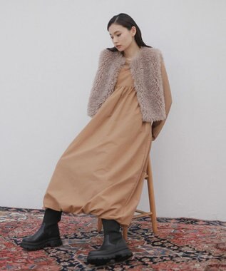 Green Parks ・ＥＬＥＮＣＡＲＥ　ＤＵＥ　バルーンキャミワンピース Beige