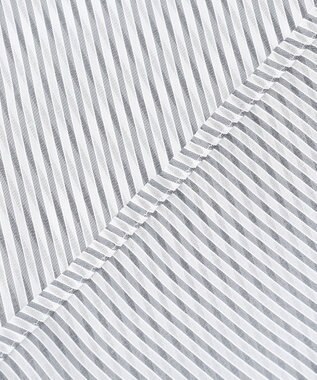 ANY L 【洗濯機可】シアーシャツ チャコールストライプ